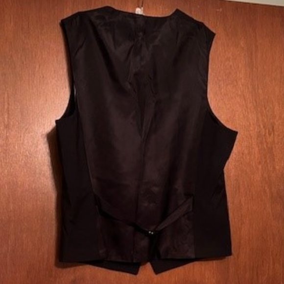Black Men's Express Pants Slim 31 x 34 with matching vest size medium - Picture 5 of 5